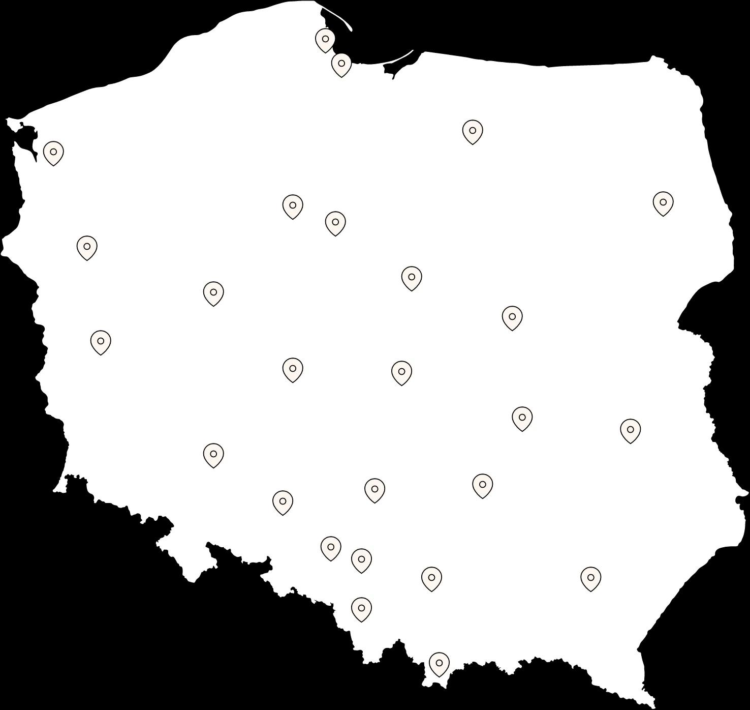 Polska map