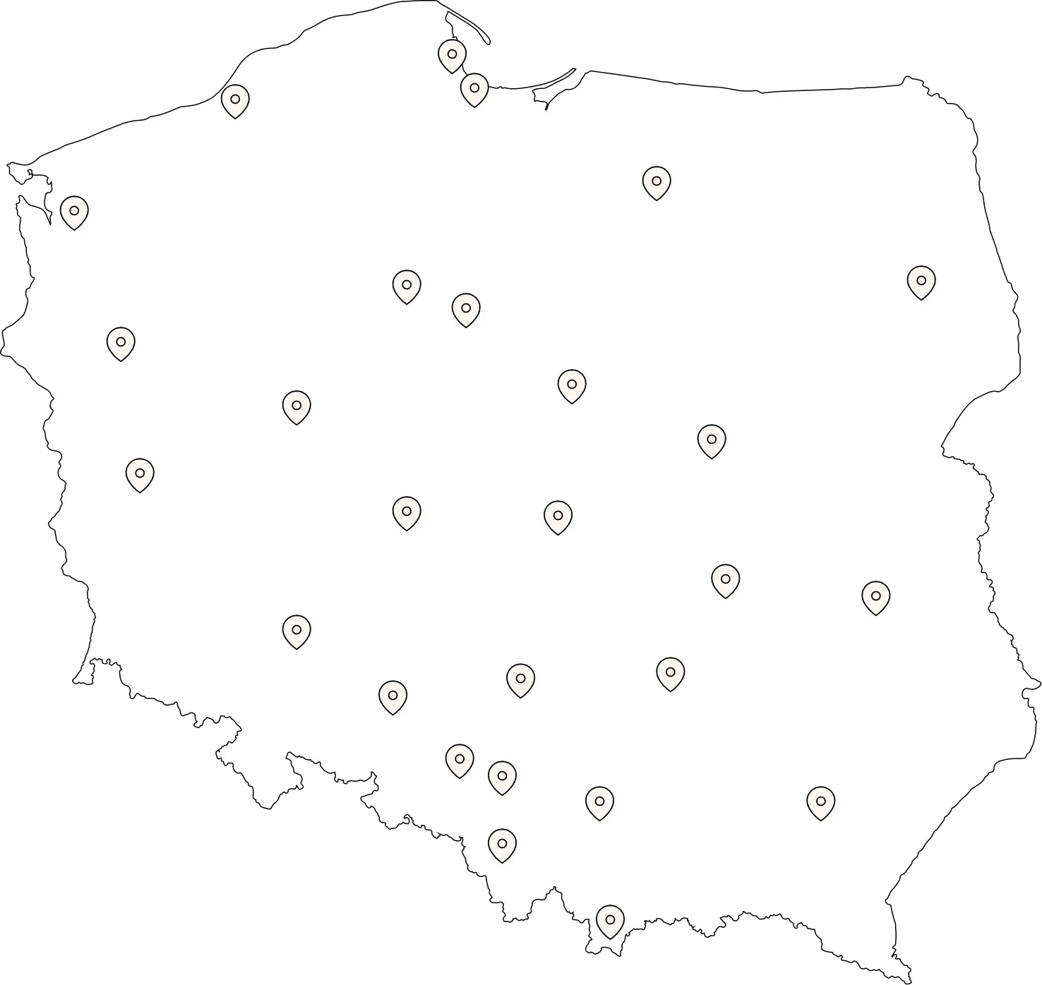 Pologne map