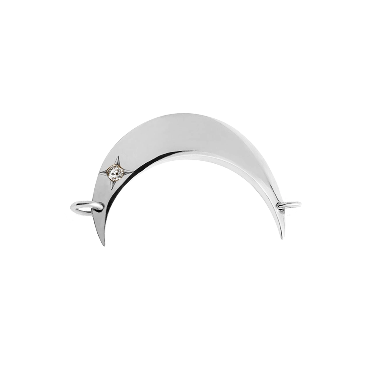 Element Lune srebrny 2,5 cm