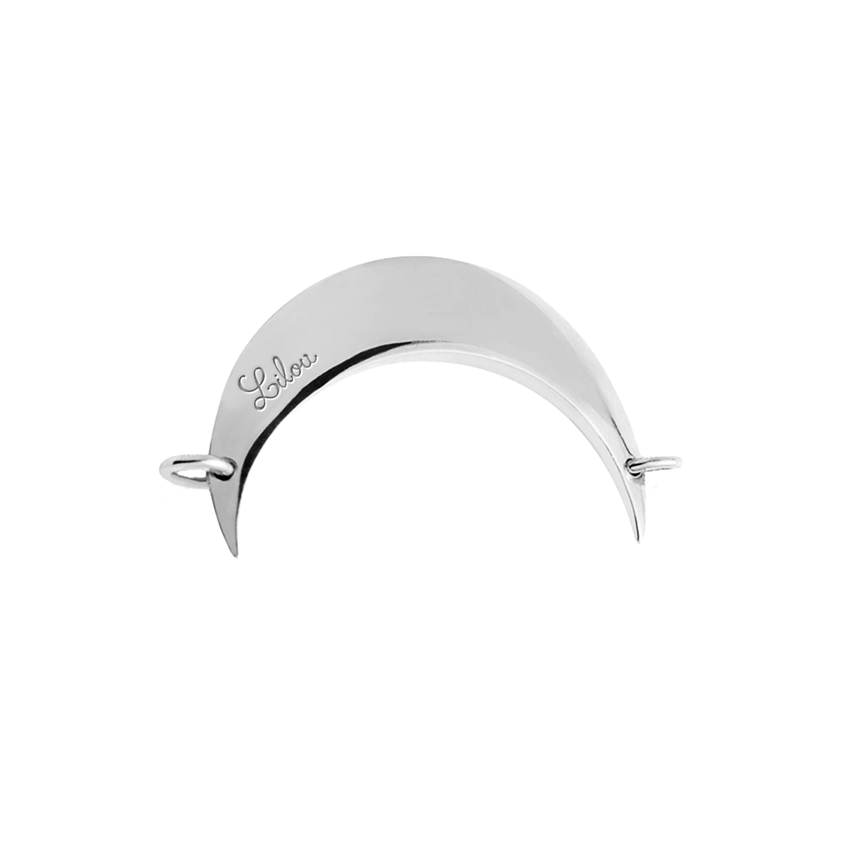 Element Lune srebrny 2,5 cm