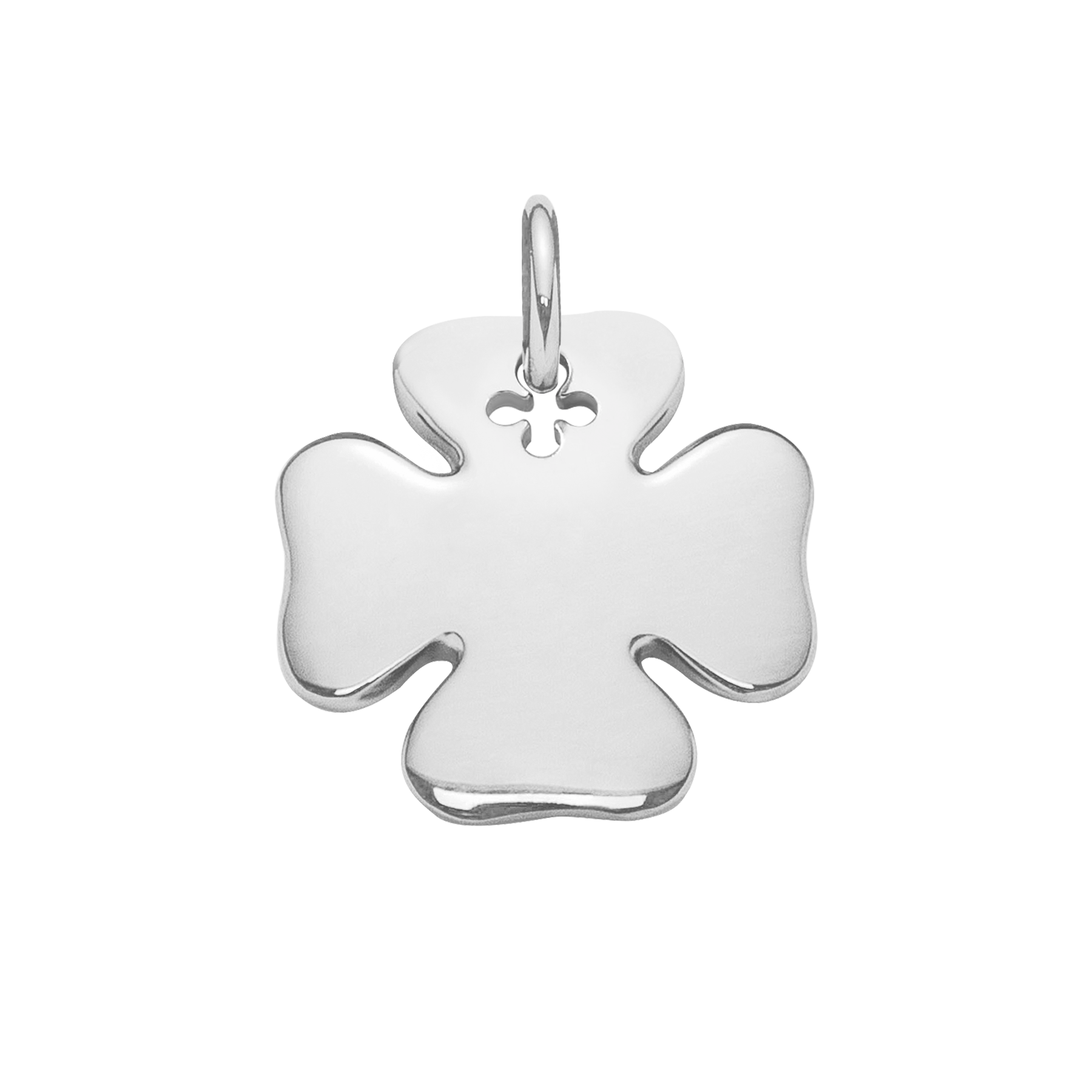 Koniczynka 2 cm posrebrzana