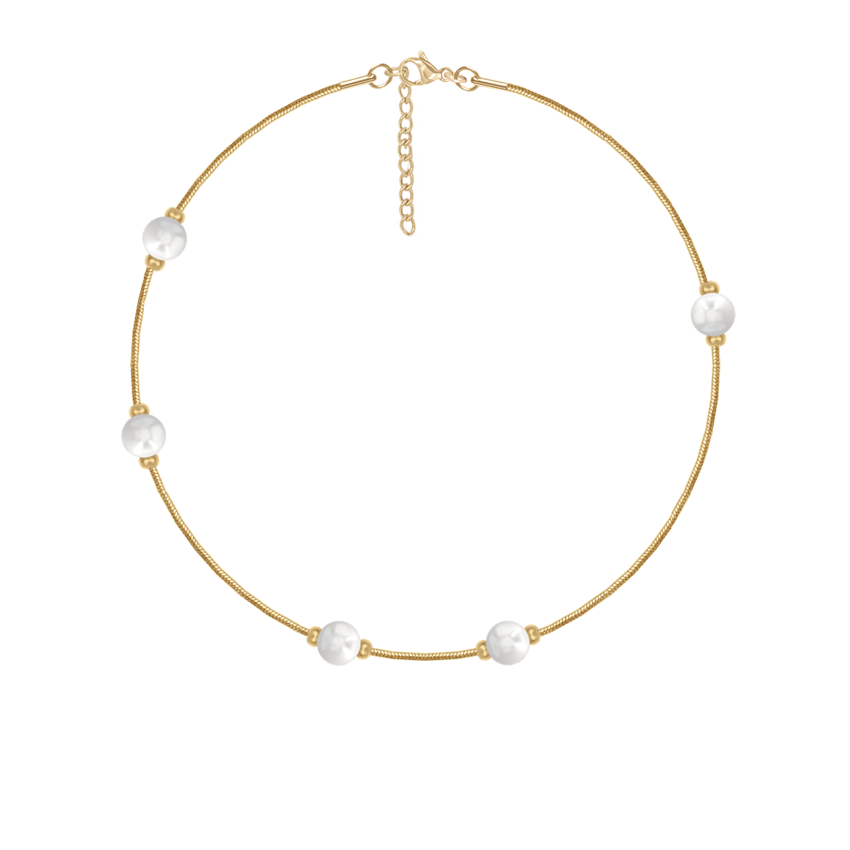 Bransoletka Pearls pozłacana