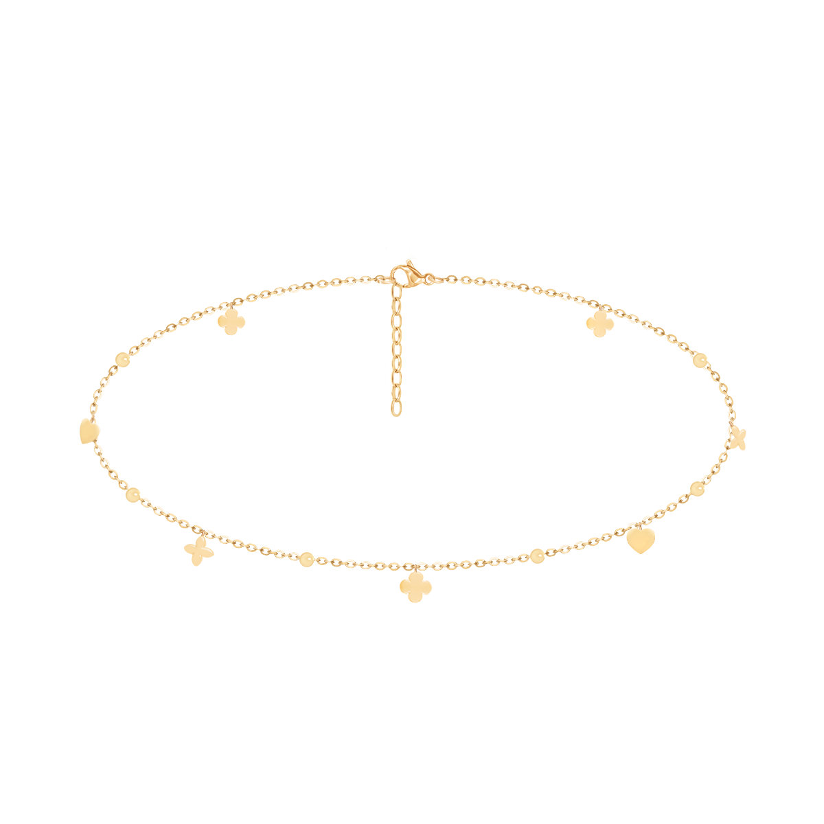 Choker Etincelle pozłacany