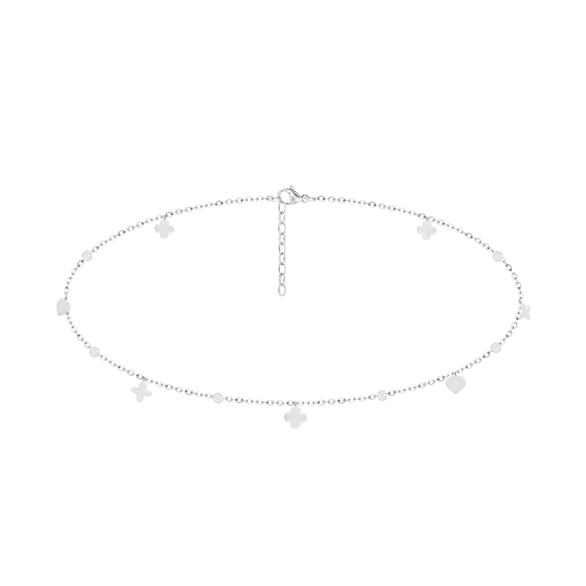 Choker Etincelle posrebrzany
