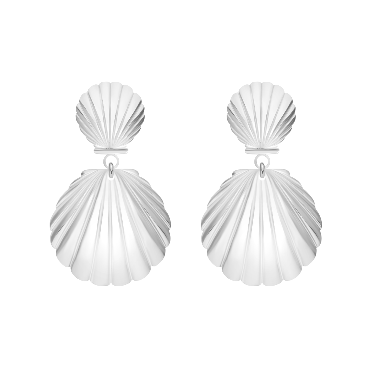 Kolczyki Venus 3,4 cm posrebrzane