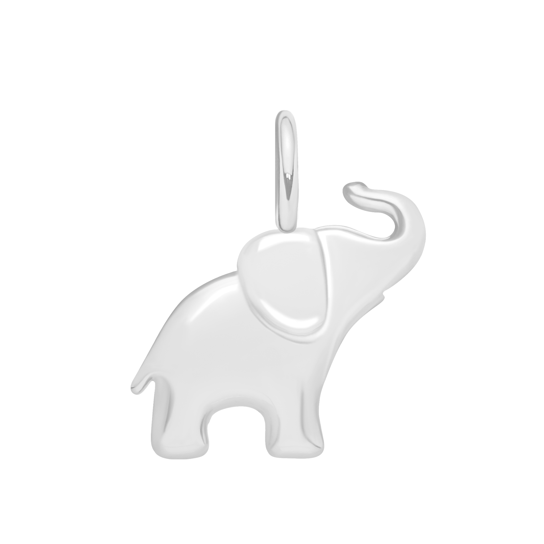 Słoń 2 cm posrebrzany