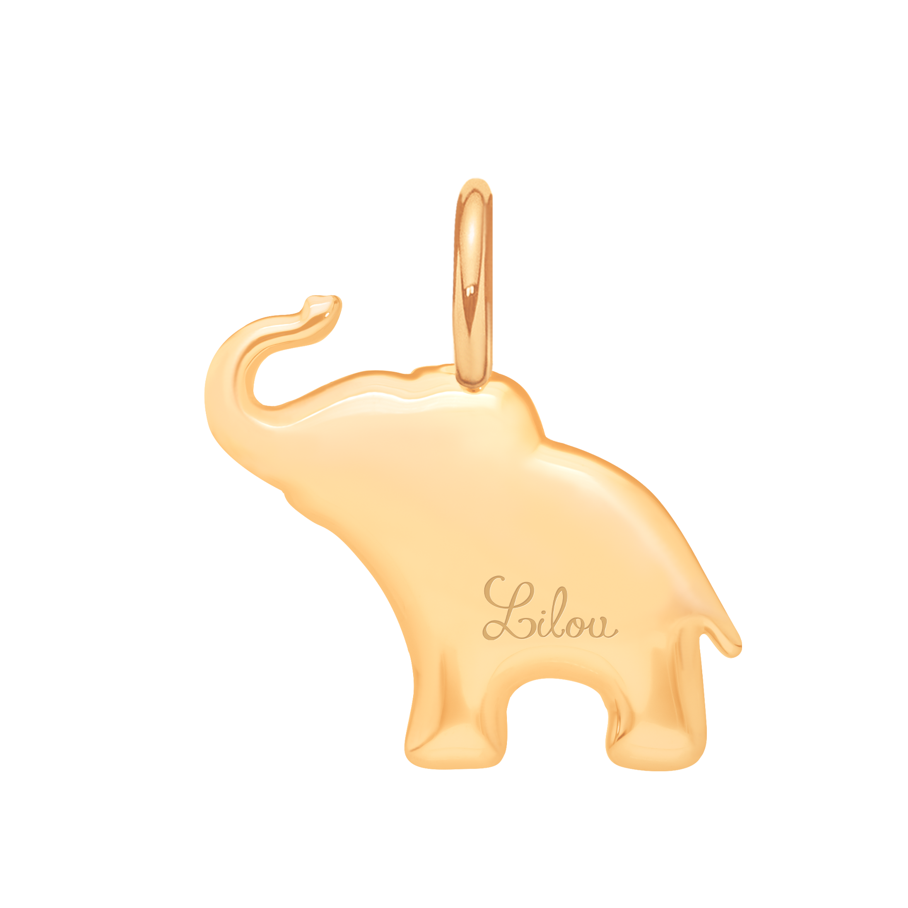 Słoń 2 cm pozłacany