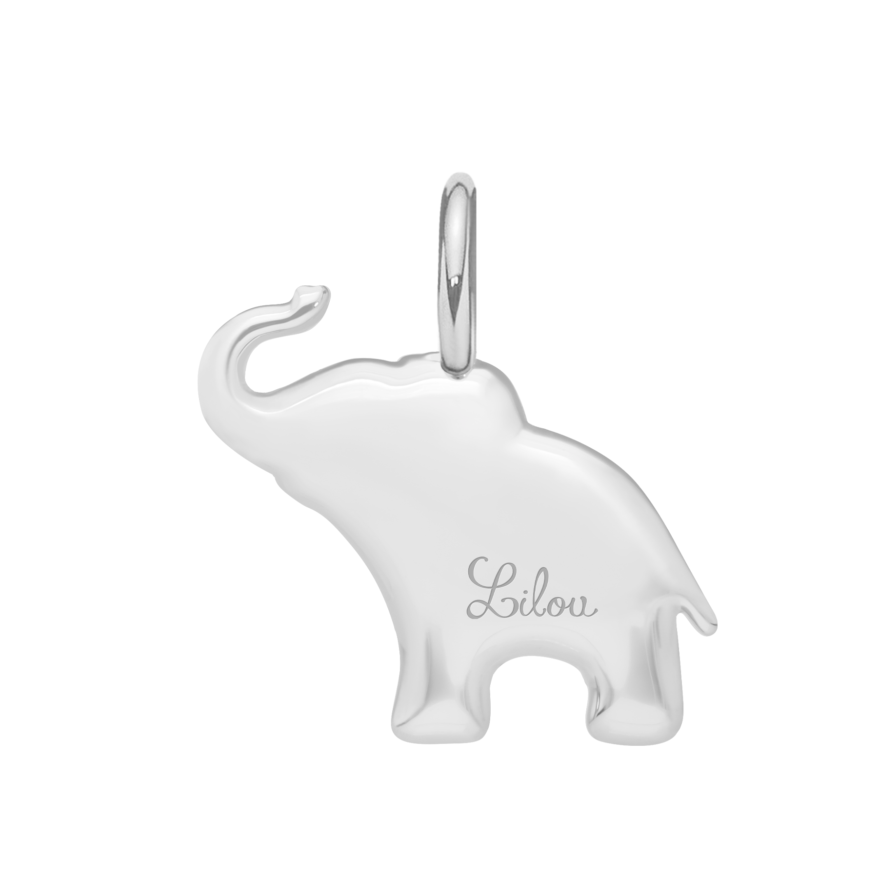 Słoń 2 cm posrebrzany