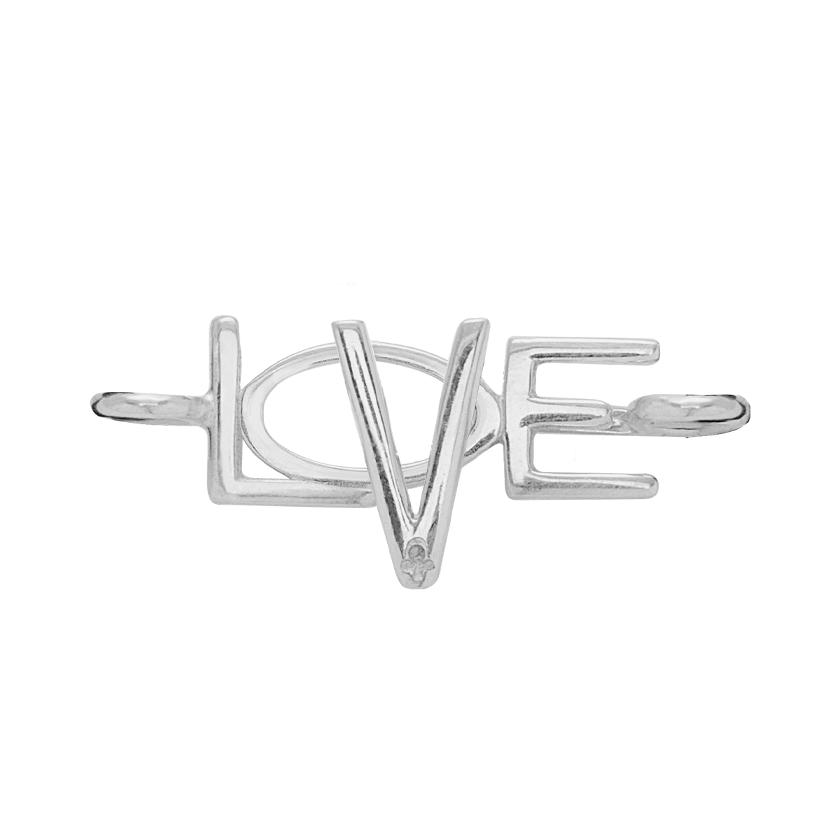 Zapięcie LOVE srebrne