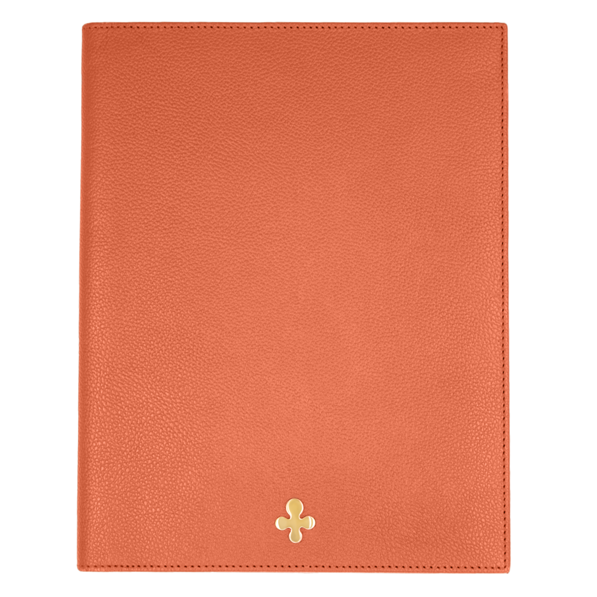 Notes skórzany w kolorze pomarańczowym