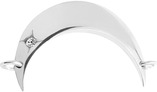 Element Lune srebrny 2,5 cm