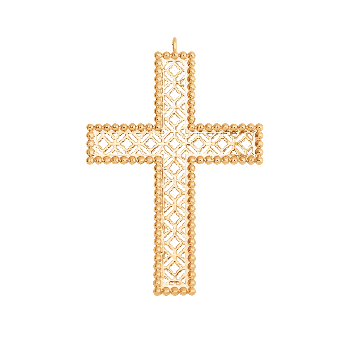 Krzyż Barok 4,5 cm pozłacany