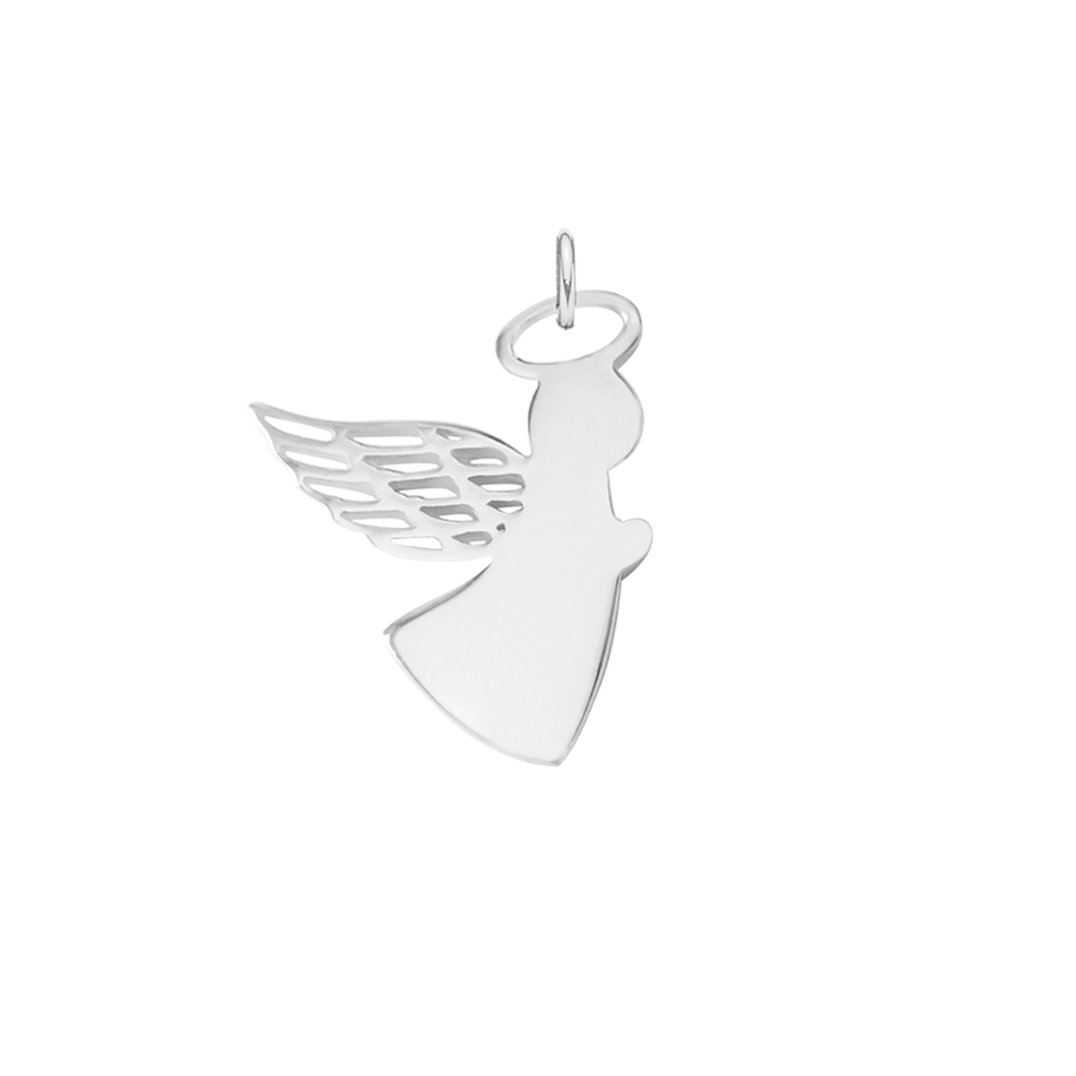 Zawieszka wisząca Aniołek 1,5 cm, posrebrzana