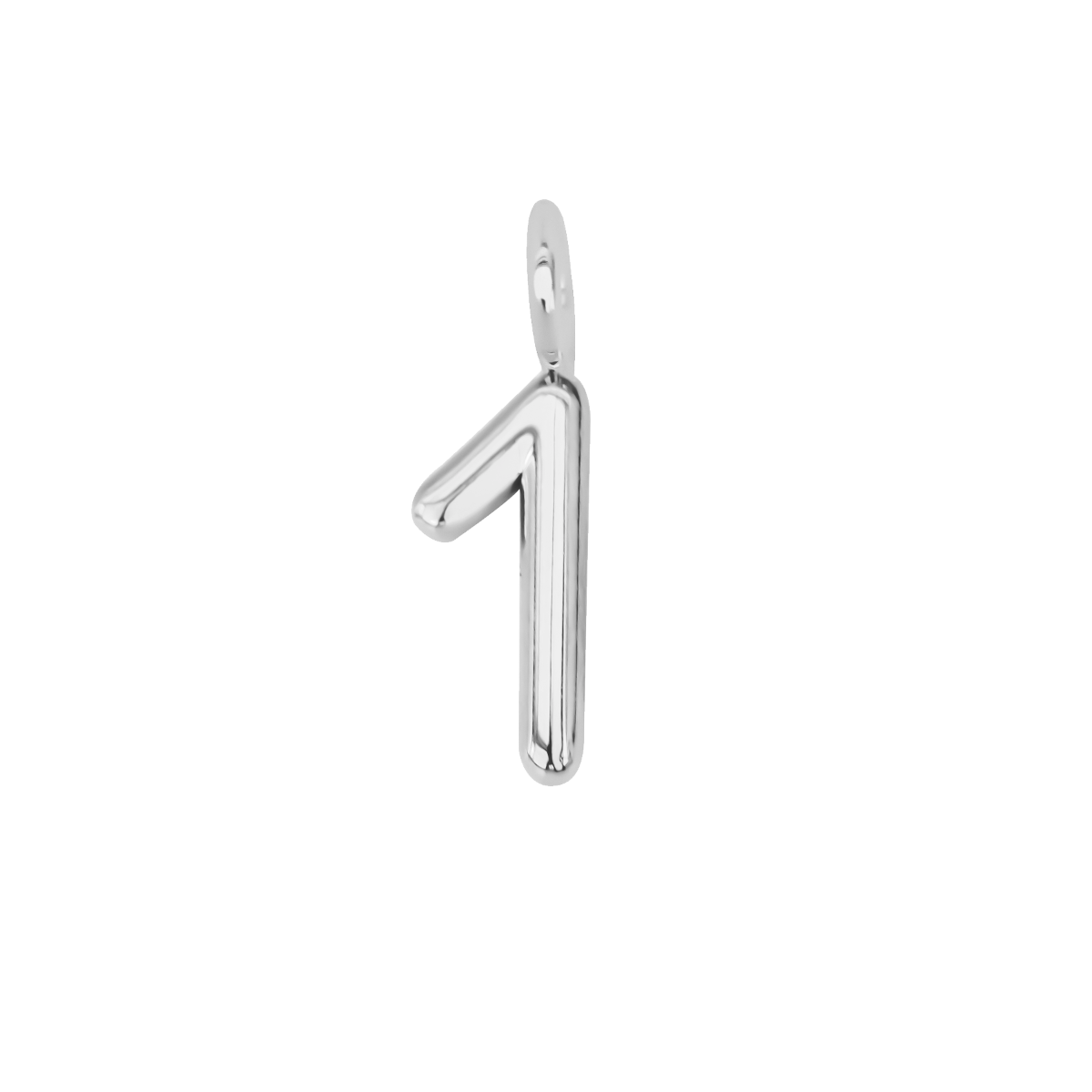 Cyfra 1, posrebrzana