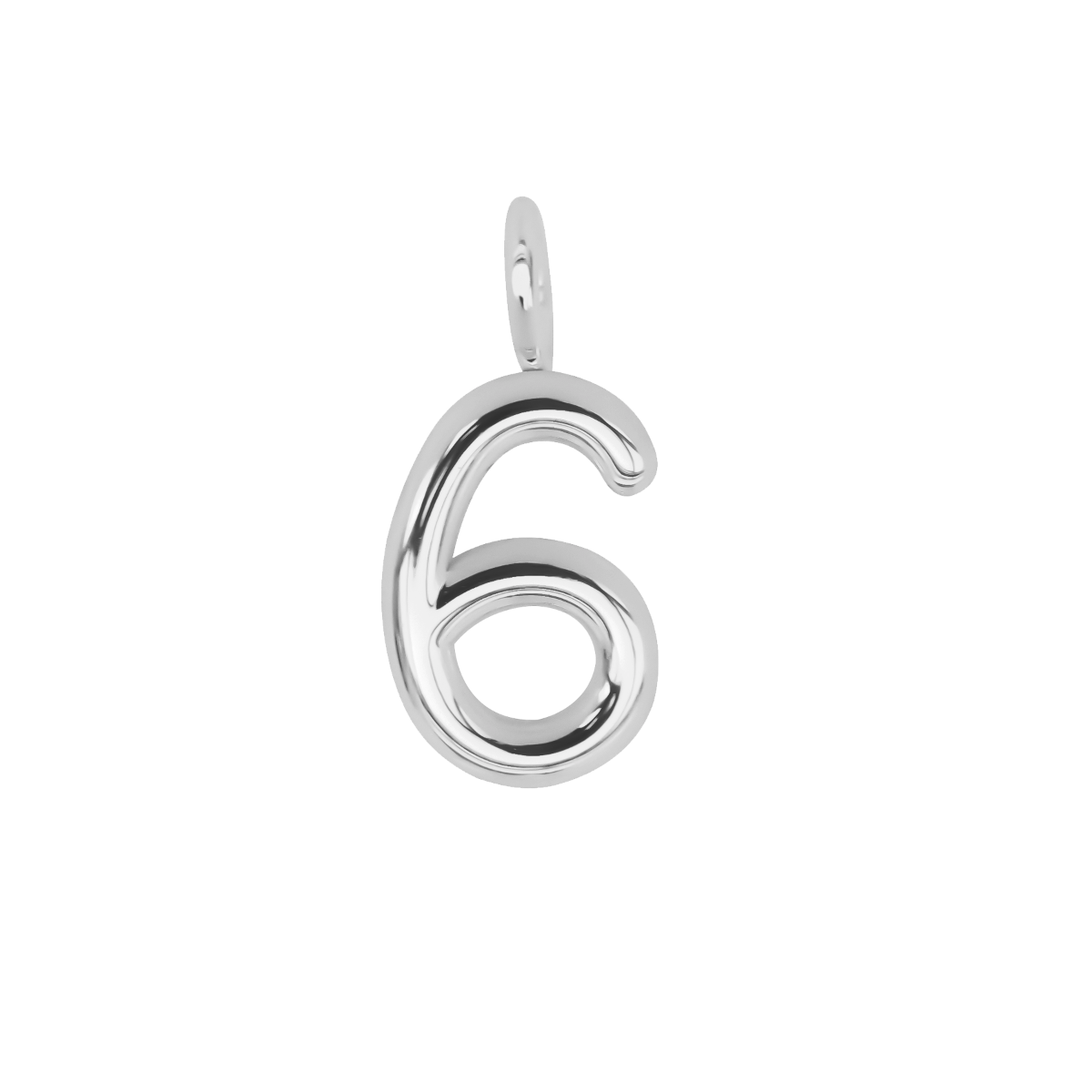 Cyfra 6, posrebrzana