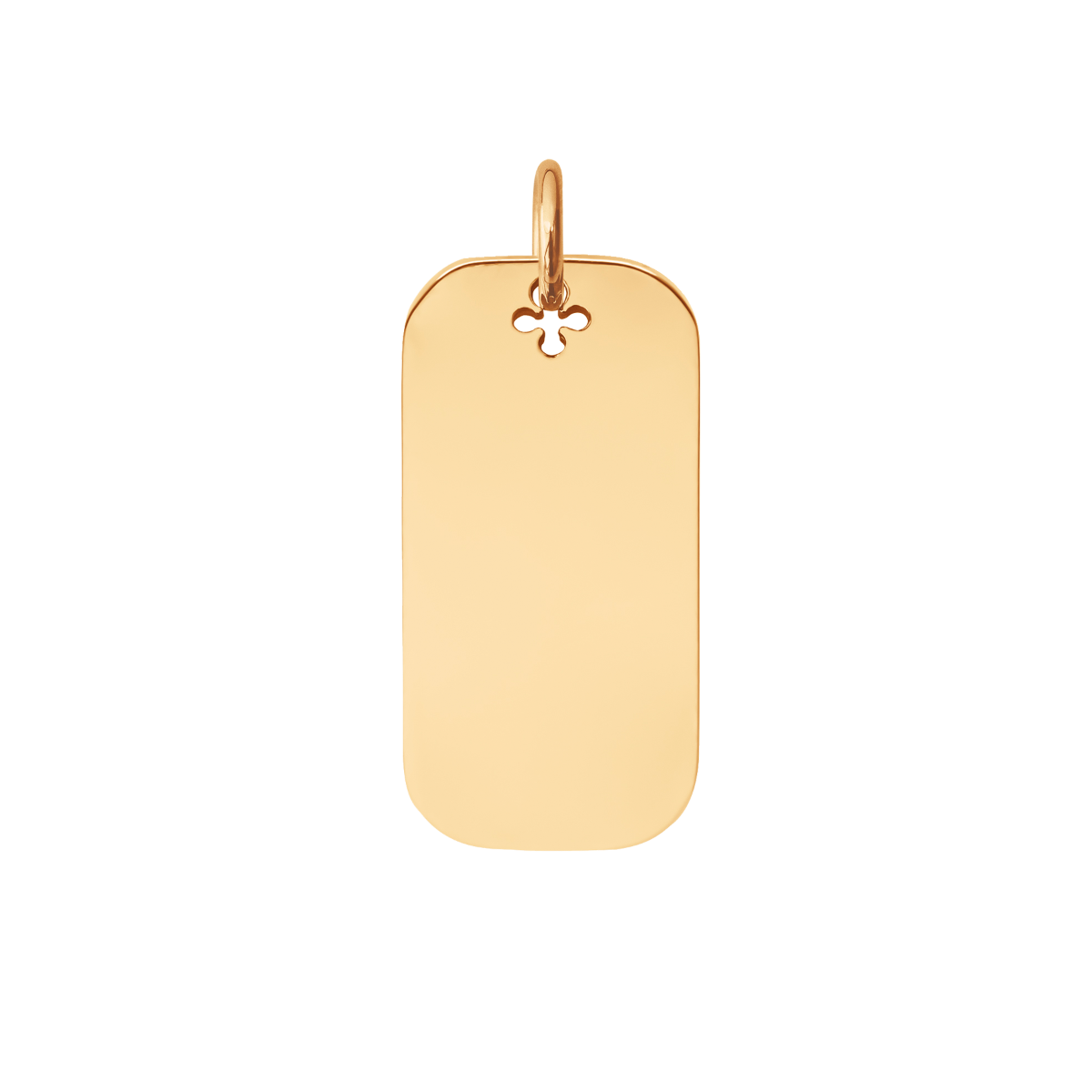Nieśmiertelnik pozłacany 3 cm 