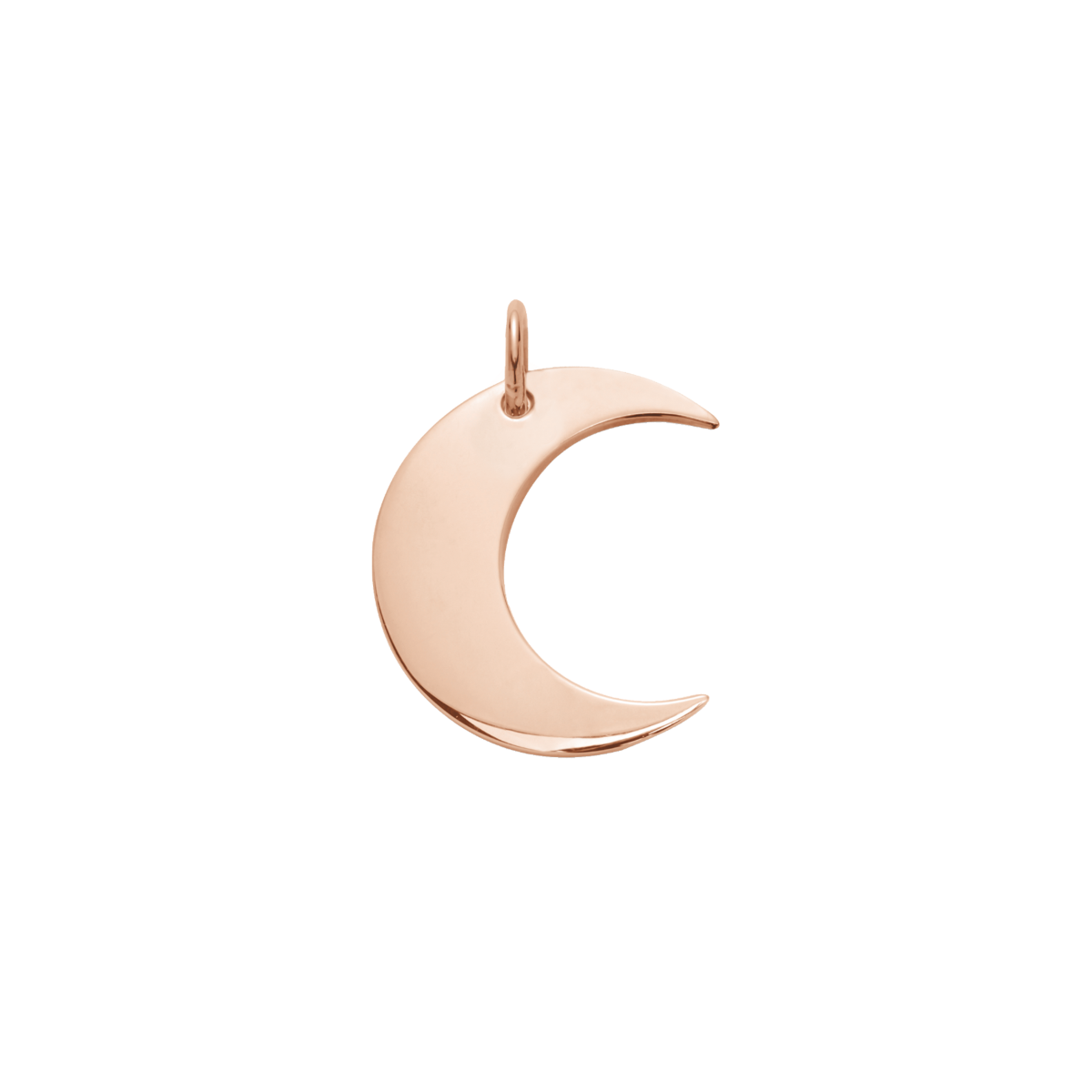 Zawieszka Lune różowe pozłocenie 1 cm