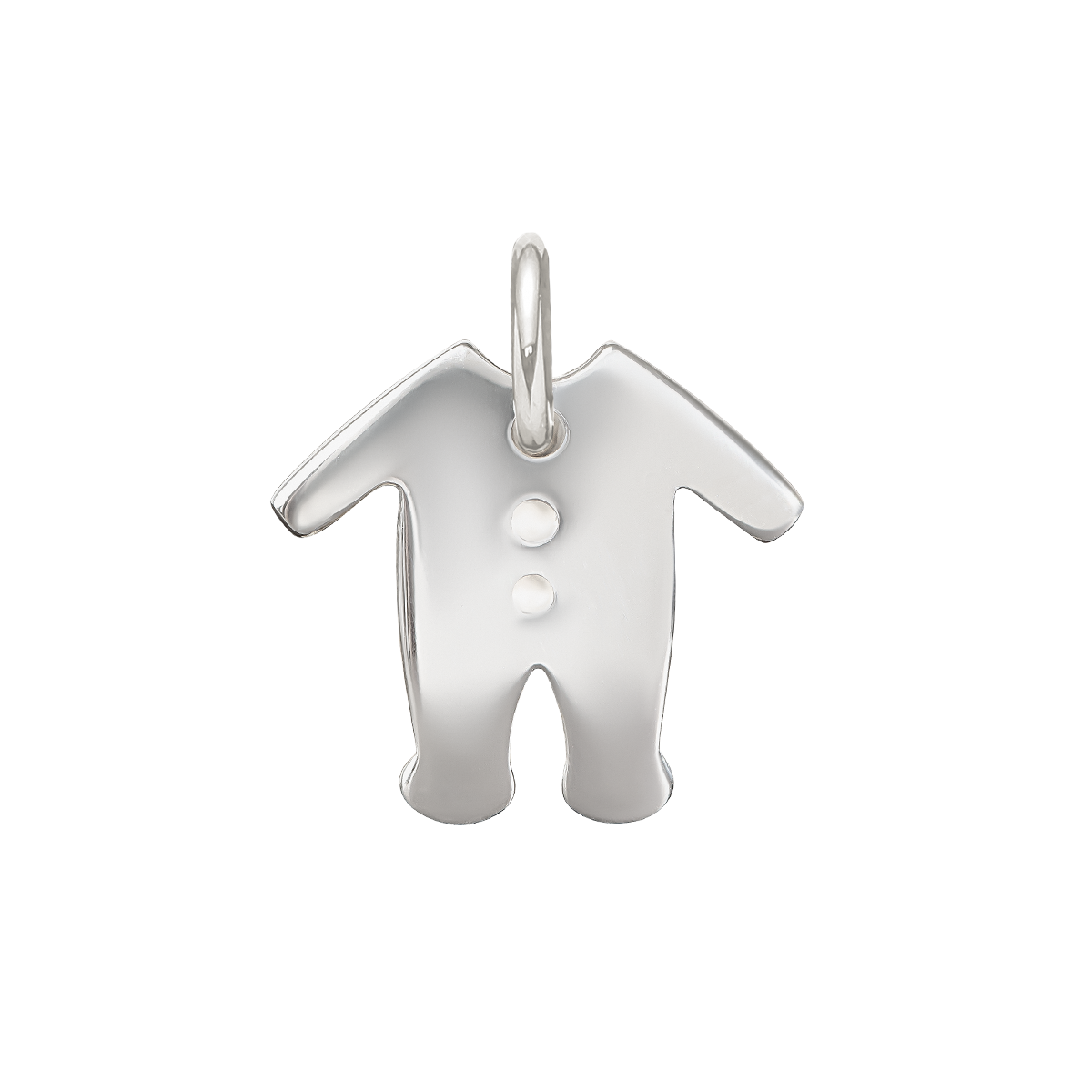 Zawieszka wisząca Śpioszki 1 cm, srebrna