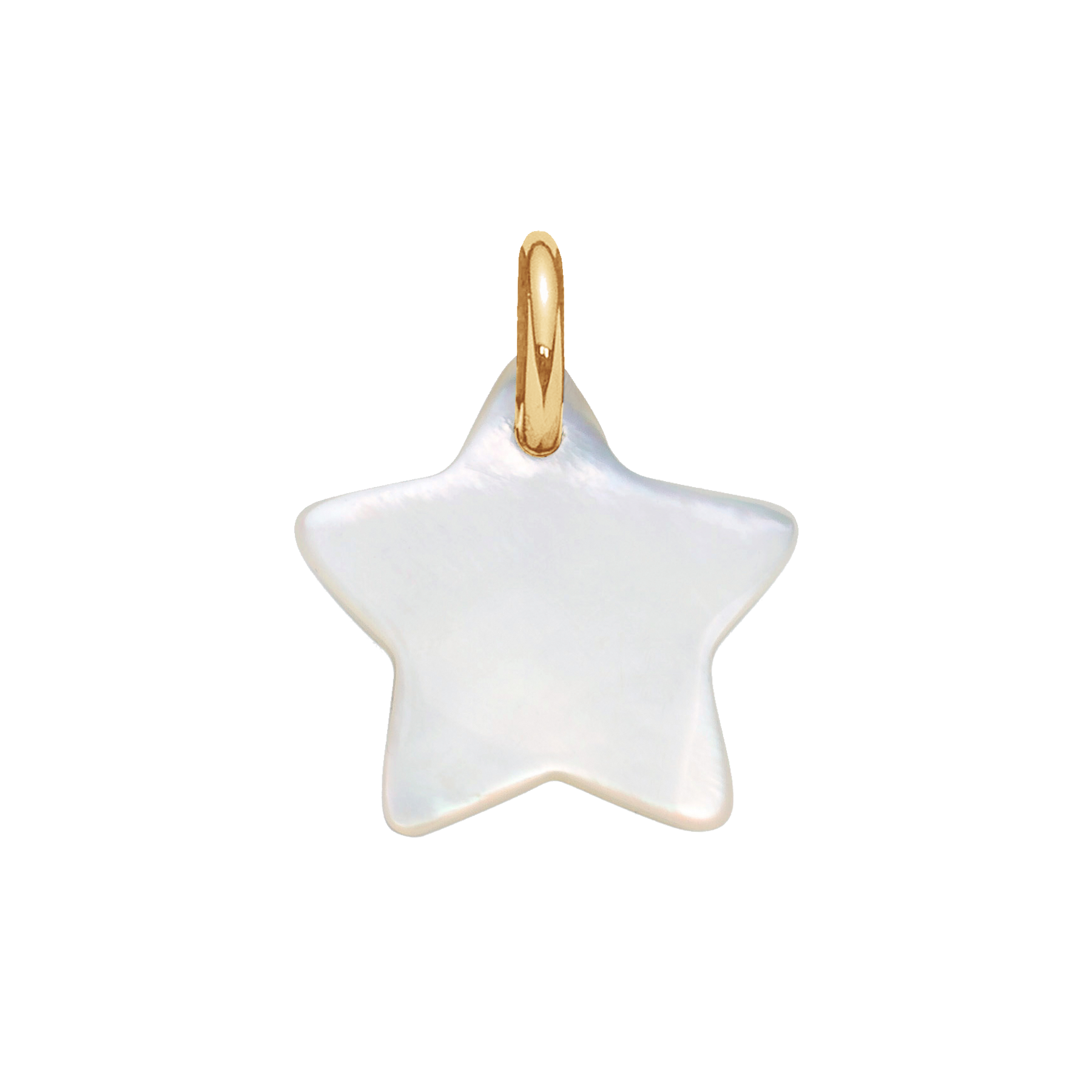 Zawieszka gwiazdka z masy perłowej pozłacana 1,5 cm