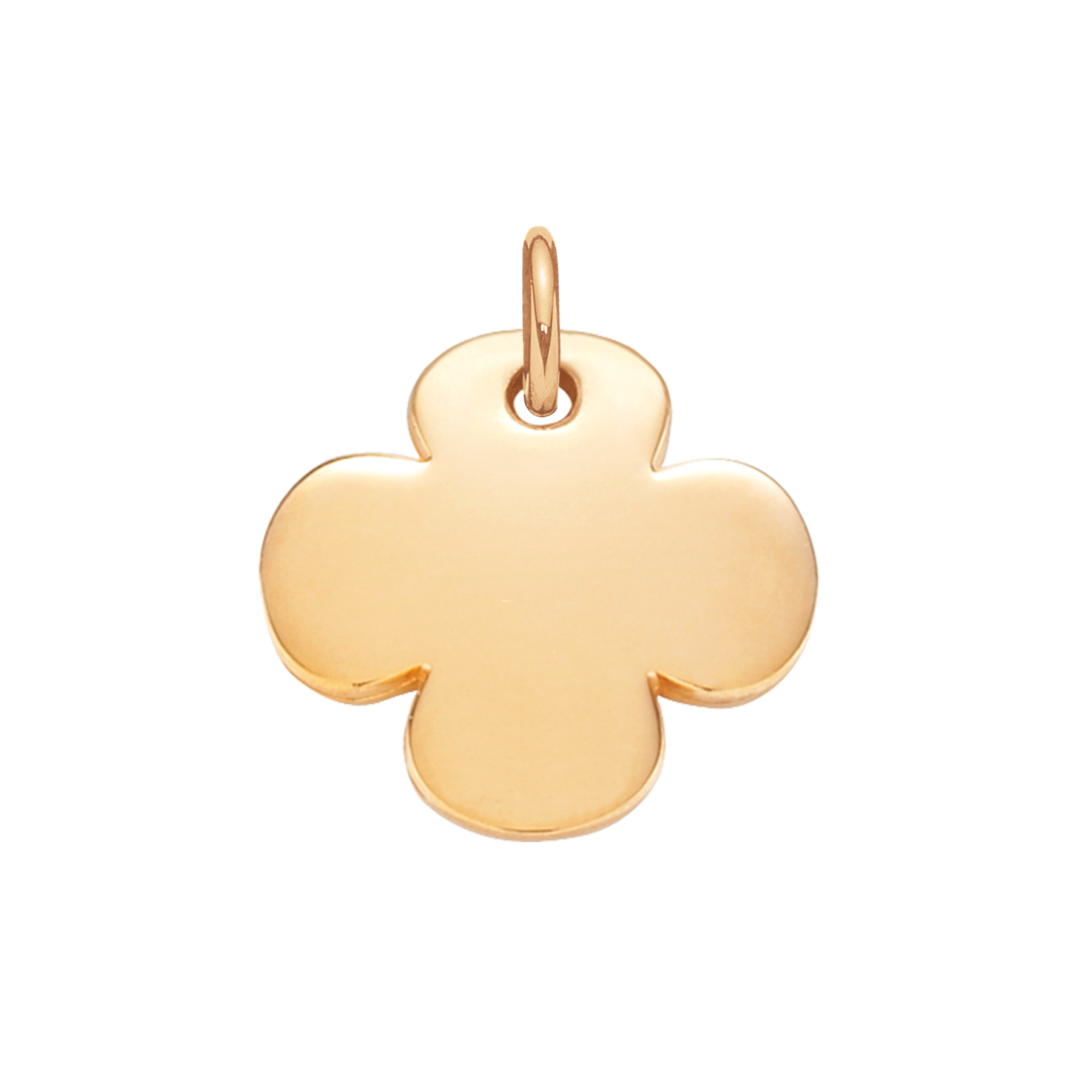 Koniczynka okrągła 1,5 cm pozłacana