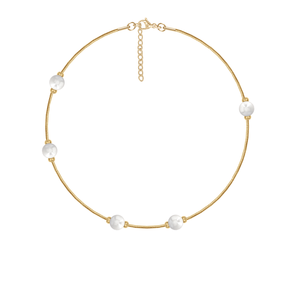 Bransoletka Pearls pozłacana