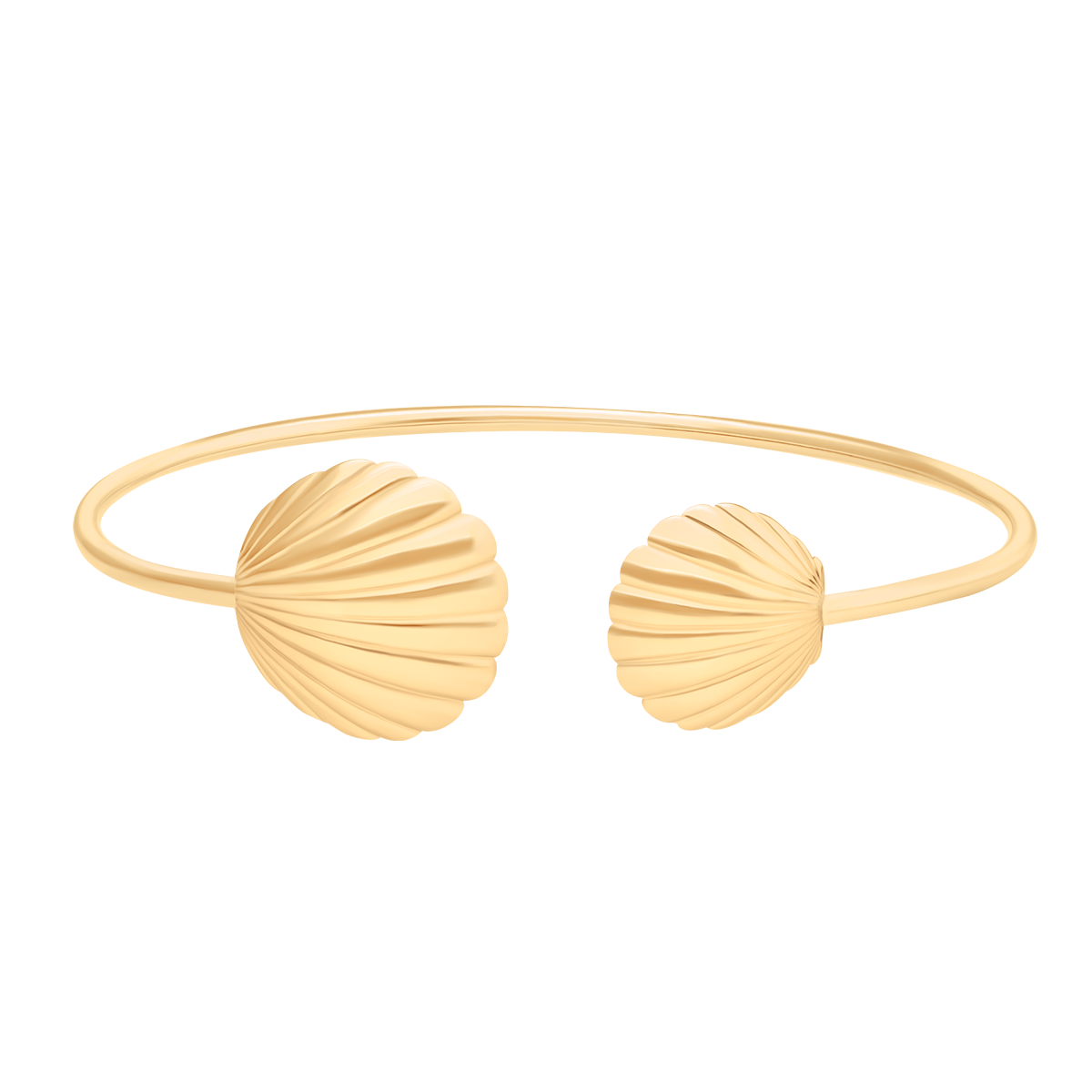 Bransoleta mankietowa Venus pozłacana