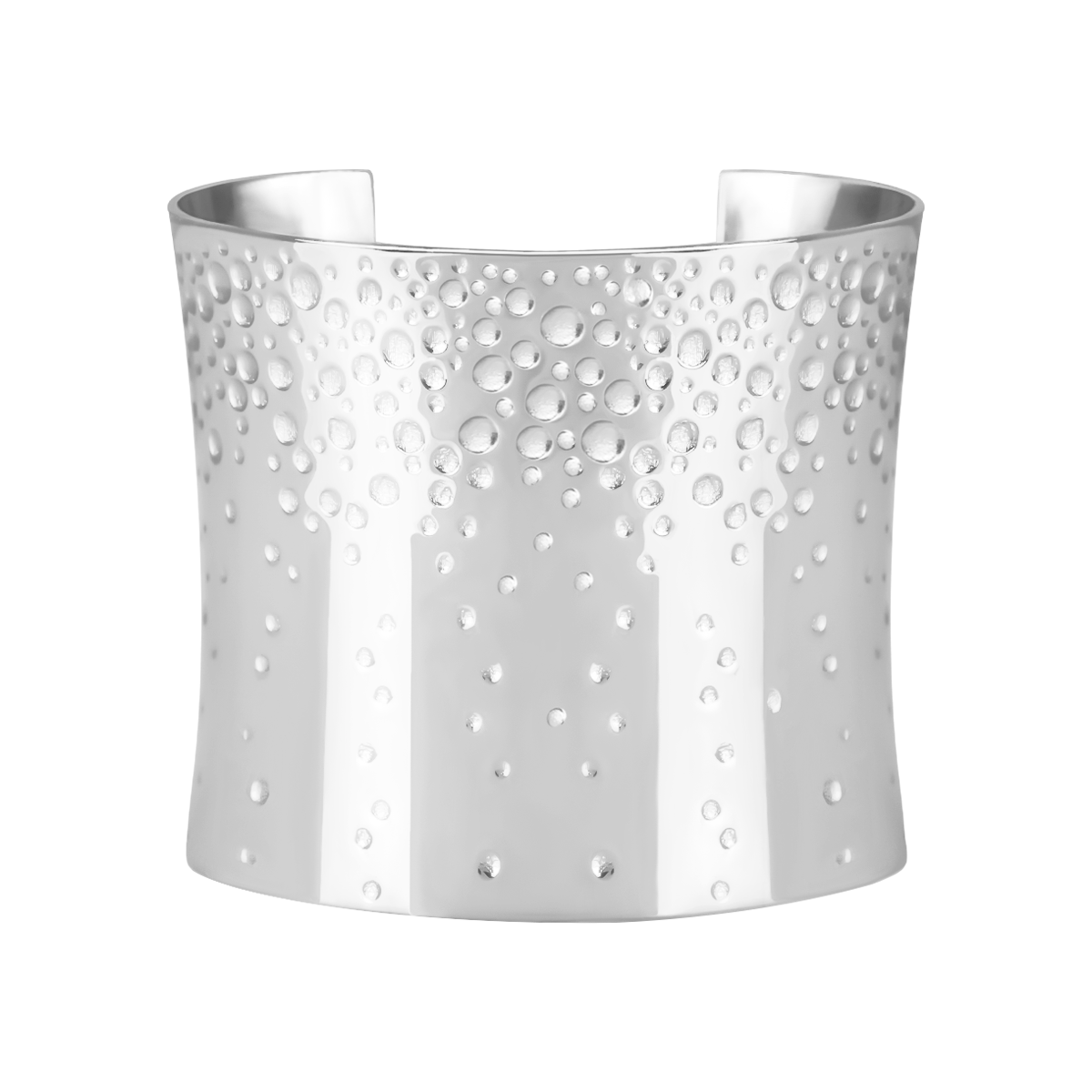 Bransoleta mankietowa Sparkling posrebrzana