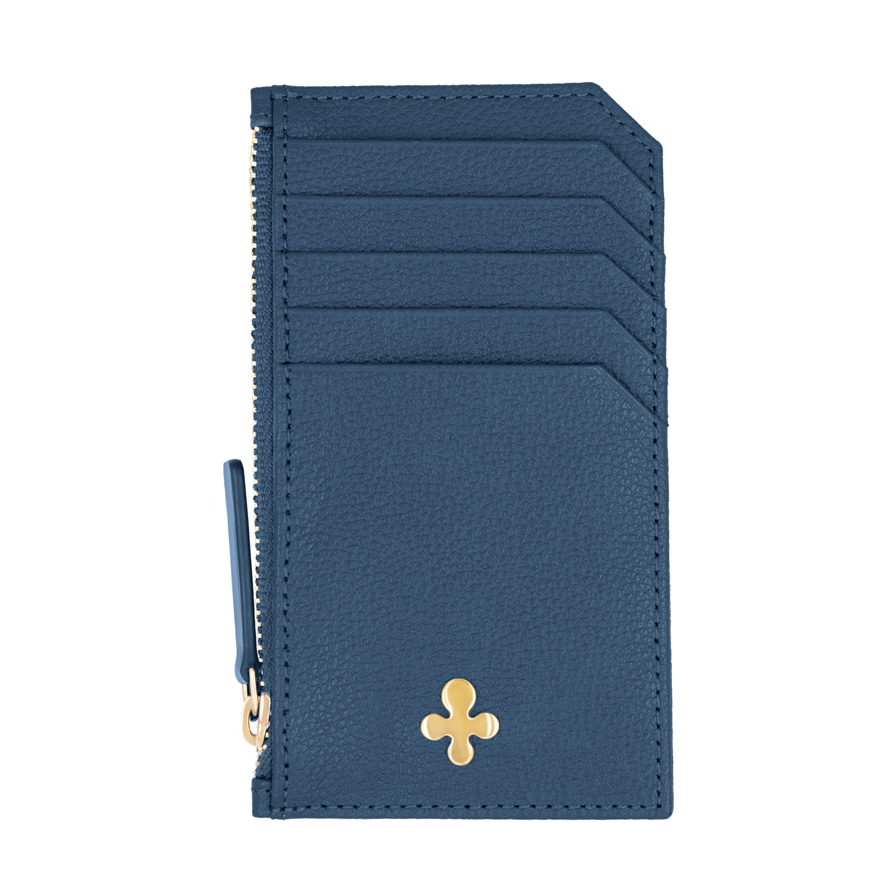 Card holder skórzany w kolorze granatowym