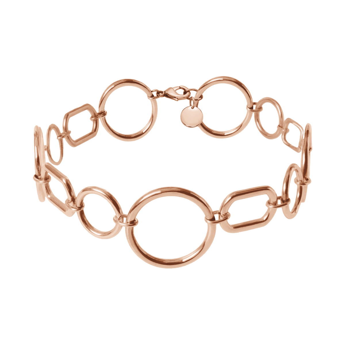 Choker California różowe pozłocenie