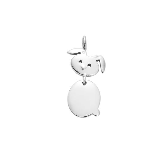 Zawieszka Zajączek srebrny 1,8 cm