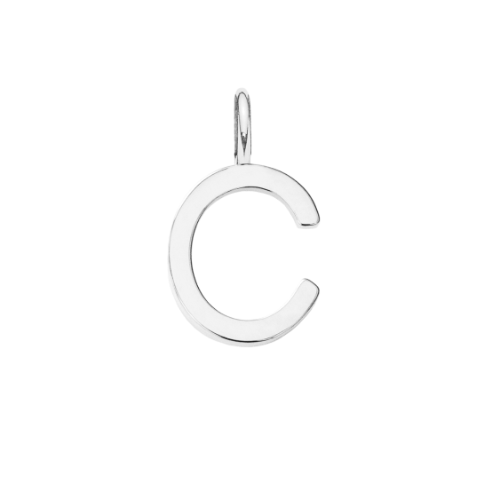 Literka C posrebrzana