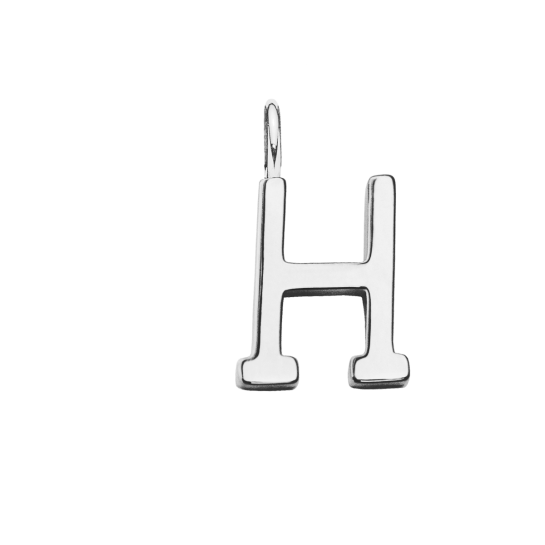 Literka H posrebrzana