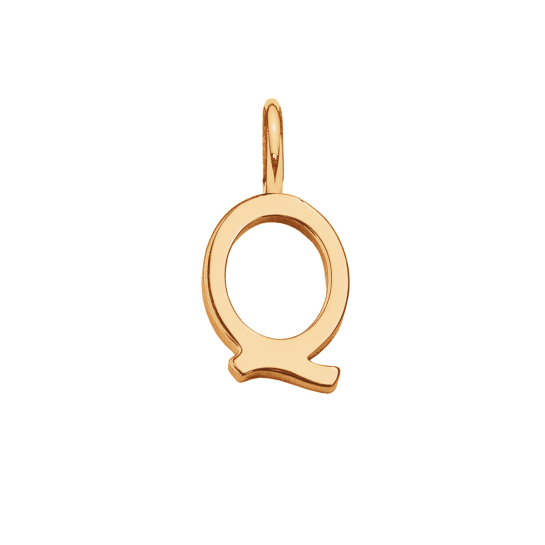 Literka Q pozłacana