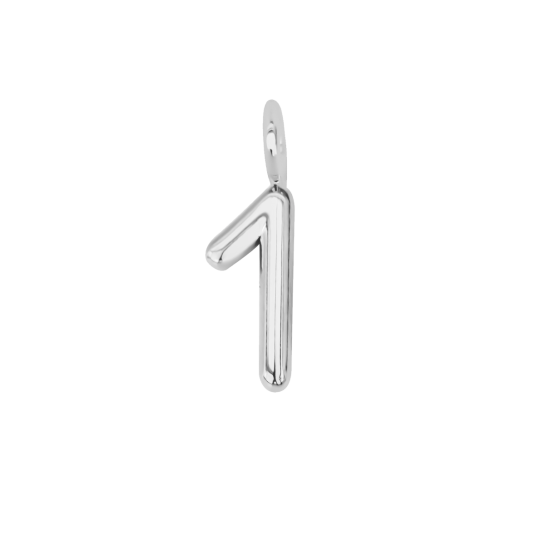 Cyfra 1, posrebrzana