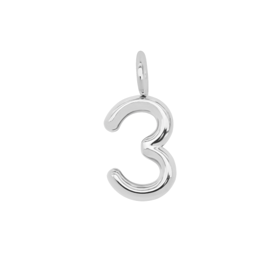 Cyfra 3, posrebrzana