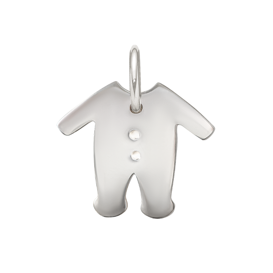 Zawieszka wisząca Śpioszki 1,5 cm srebrna