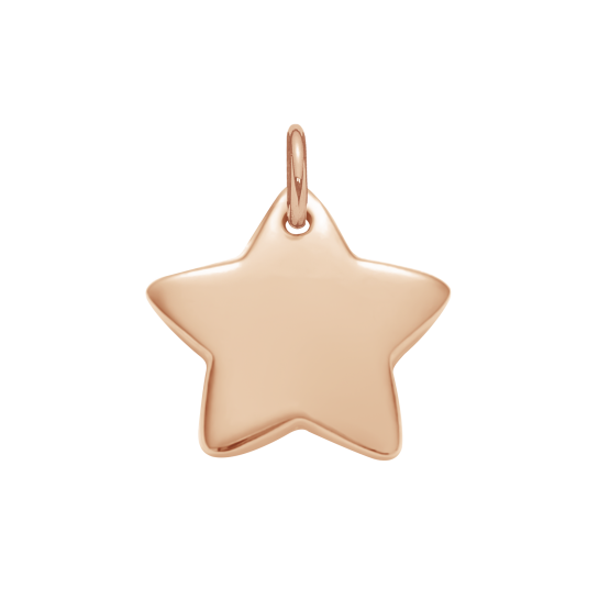 Gwiazdka 1,5 cm różowe pozłocenie