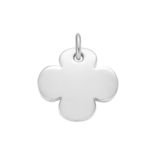 Koniczyna okrągła 1,5 cm srebrna