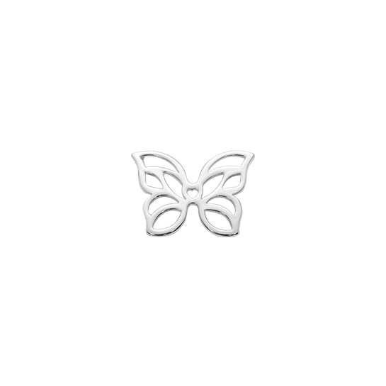 Motyl mini ażurowy posrebrzany