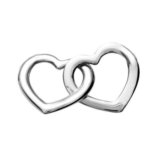 Accroche-coeur małe srebrne
