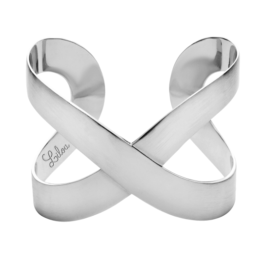 Bransoleta Infinity posrebrzana