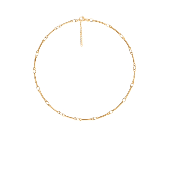 Bransoletka Bamboo pozłacana 17+5 cm
