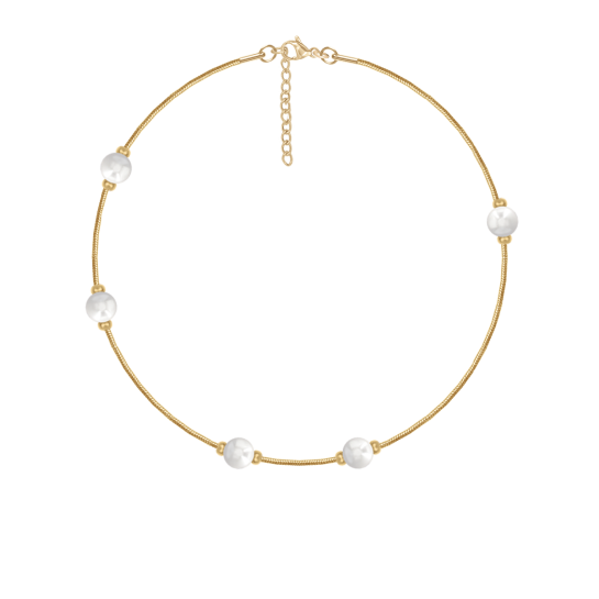 Bransoletka Pearls pozłacana