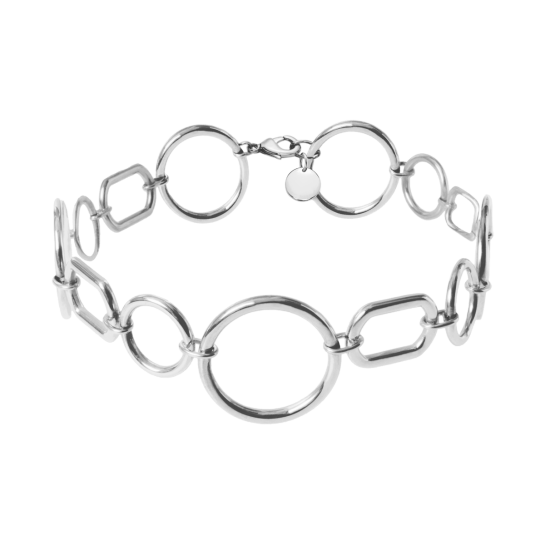 Choker California posrebrzany