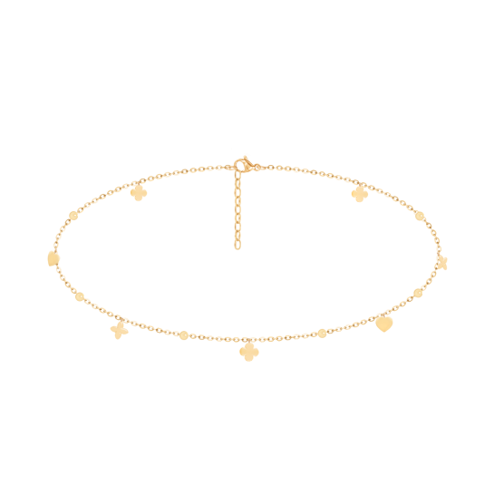 Choker Etincelle pozłacany