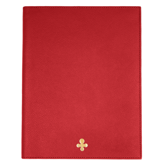 Notes skórzany w kolorze czerwonym