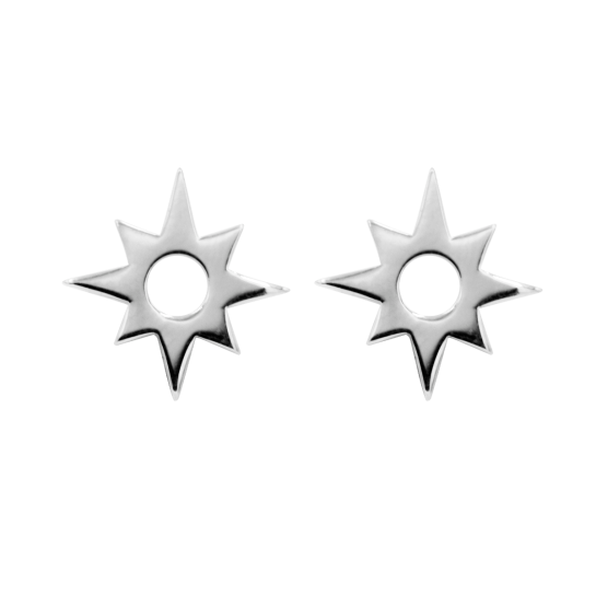 Kolczyki Star ażurowe srebrne