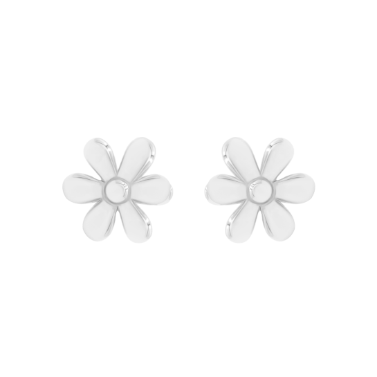 Kolczyki Flowers na sztyfcie srebrne