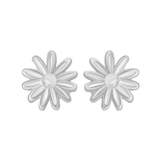 Kolczyki Flowers Etincelle srebrne