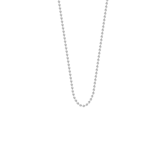 Łańcuszek kulki 60 cm, posrebrzany